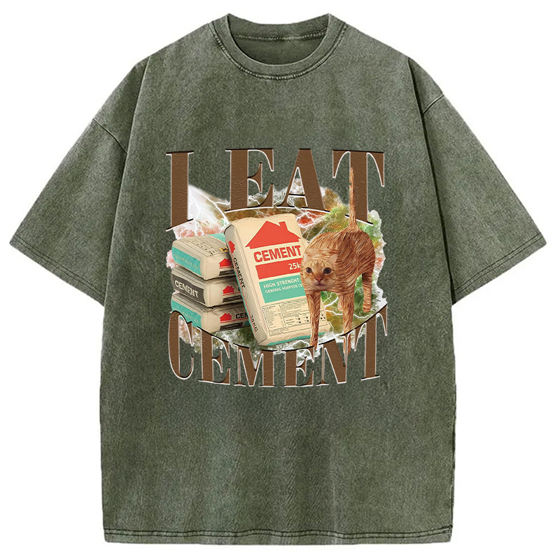 bbb Unhinged I Eat Cement Washed T-Shirt