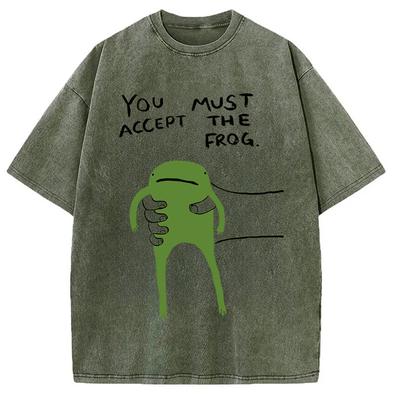 bbb Give You Frog Washed T-Shirt