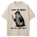 bbb Funny Fight Or Flight Washed T-Shirt