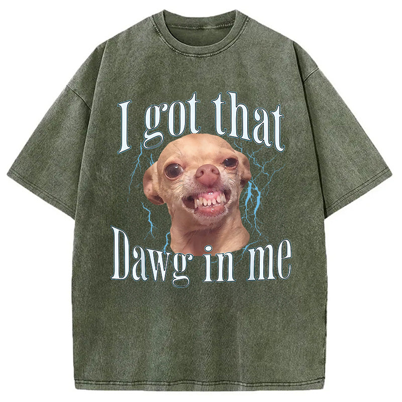 bbb Chihuahua Funny Meme Washed T-Shirt