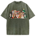 bbb Christmas Dogs Washed T-Shirt