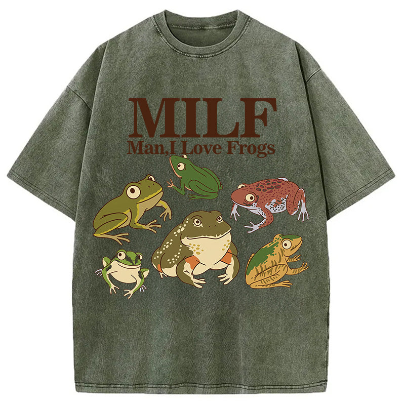 bbb I Love Frogs Washed T-Shirt
