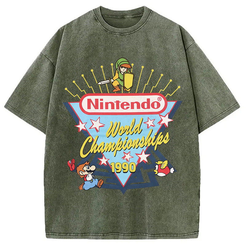 bbb 90s Nintendo World Championship Washed T-Shirt