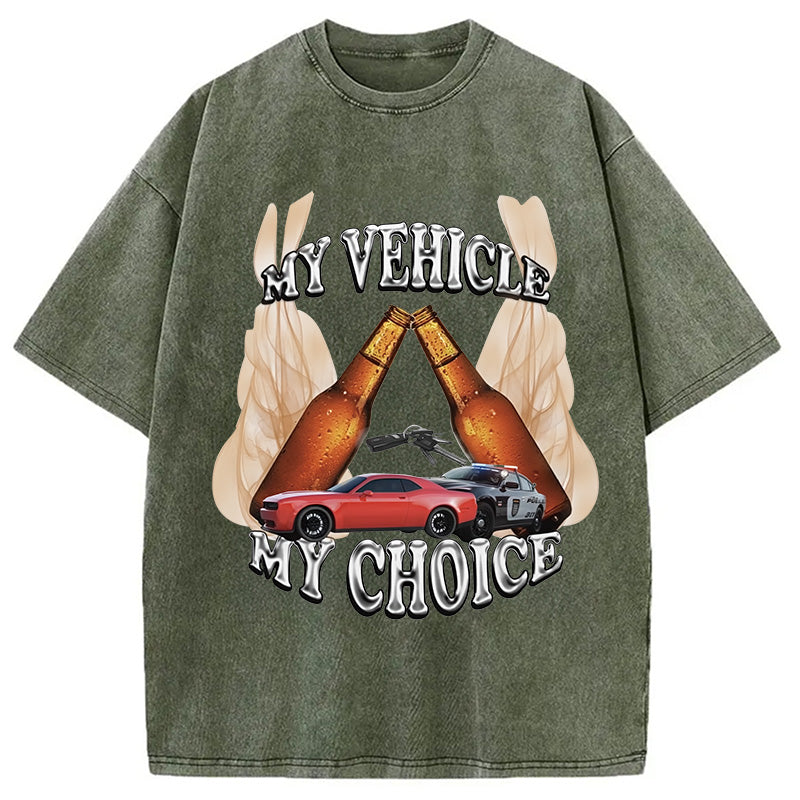 bbb My Vehicle My Choice Washed T-Shirt