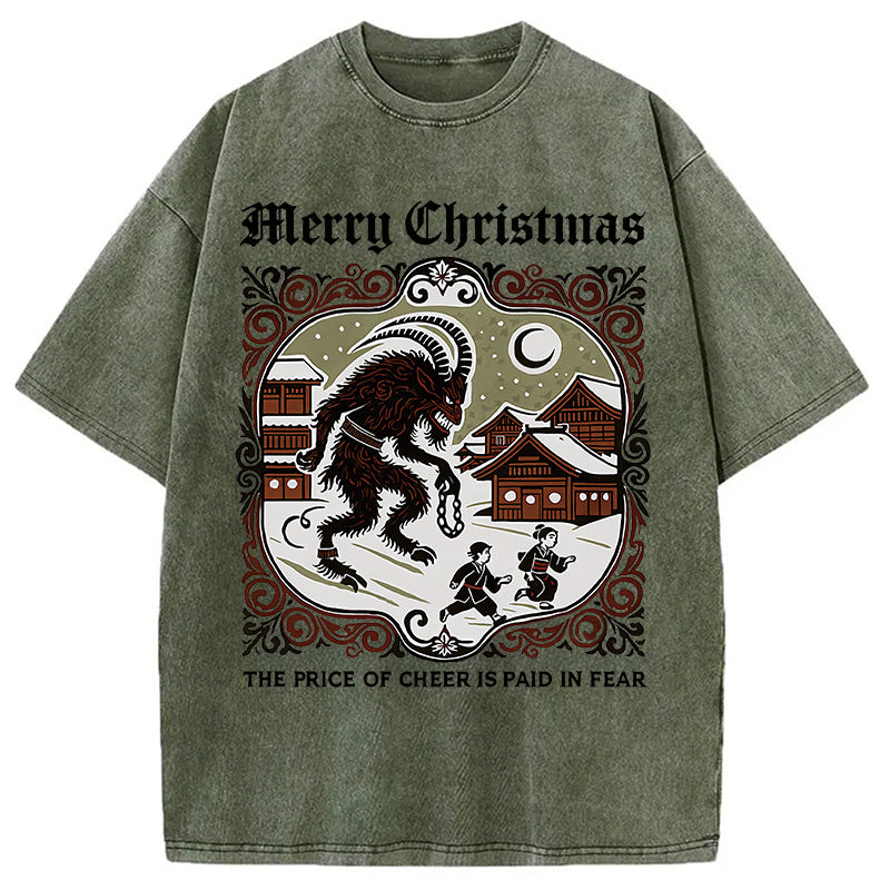 bbb The Price of Cheer is Paid in Fear Washed T-Shirt