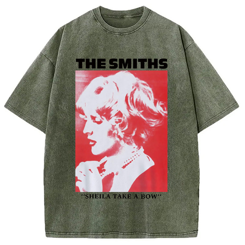 bbb The Smiths Sheila Take A Bow Meme Washed T-Shirt