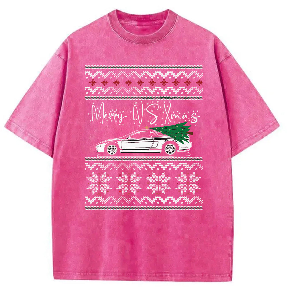 bbb Japanese Sports Car JDM Christmas Washed T-Shirt
