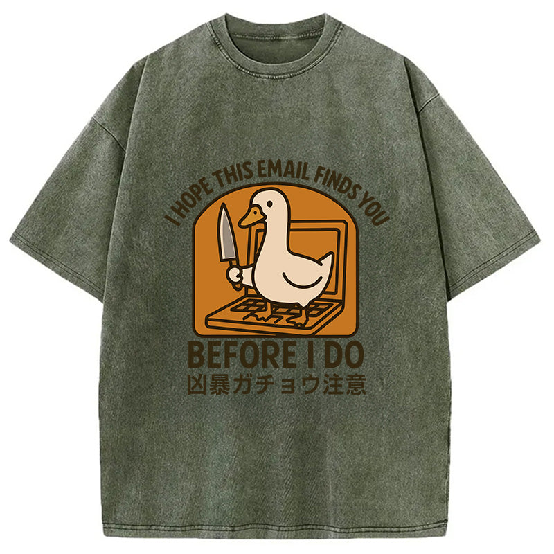 bbb Goose With A Knife Washed T-Shirt