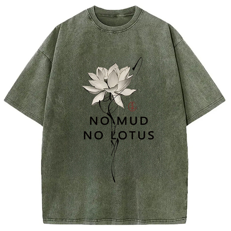 bbb Japanese Zen Lotus Washed T-Shirt