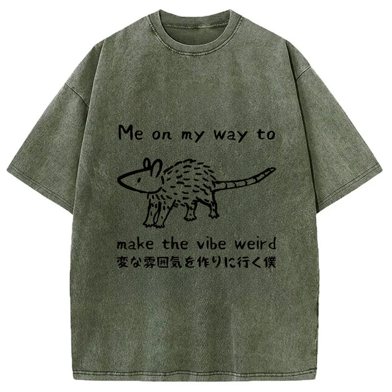 bbb Making The Vibe Weird Washed T-Shirt