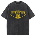 bbb Vintage Black Logo Beastie Boys Hiphop Washed T-Shirt