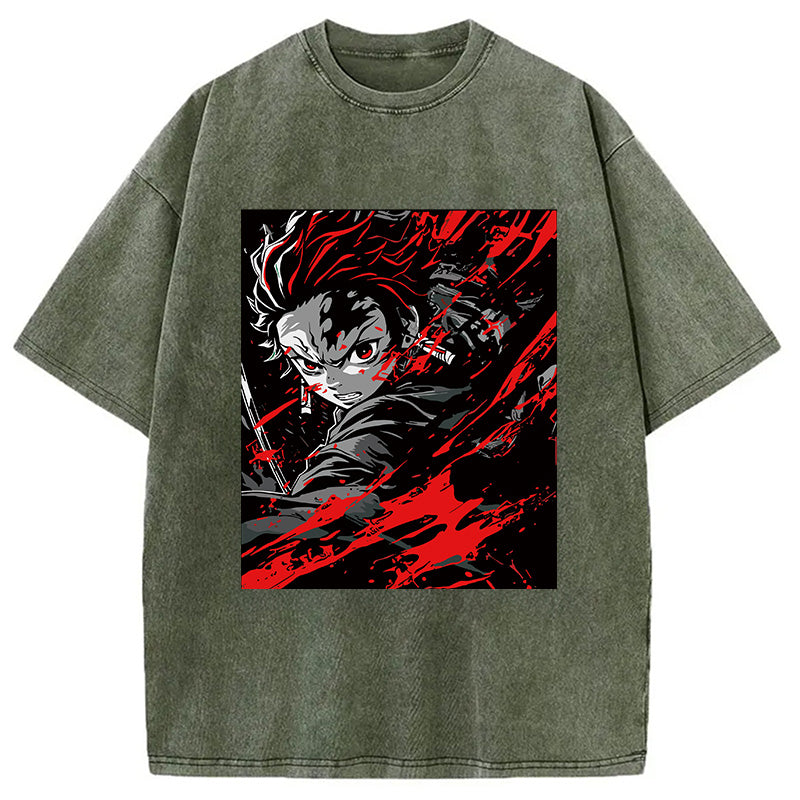 bbb Demon Slayer Daring Duels Washed T-Shirt