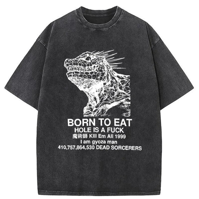 bbb Born To Eat Washed T-Shirt