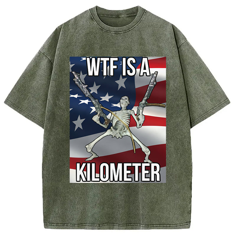 bbb WTF Is A Kilometer Washed T-Shirt