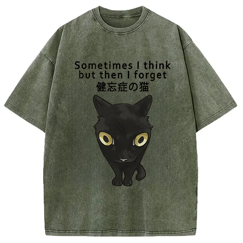 bbb Amnesiac Cat Washed T-Shirt