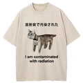 bbb Cat Contaminated By Radiation Washed T-Shirt