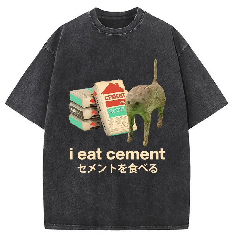 bbb I Eat Cement Washed T-Shirt