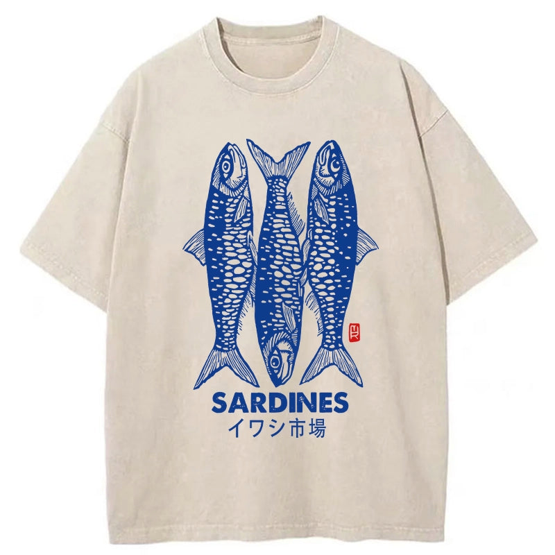 bbb Sardines Market Washed T-Shirt