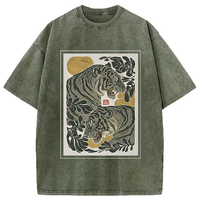 bbb Woodcut Tiger Washed T-Shirt