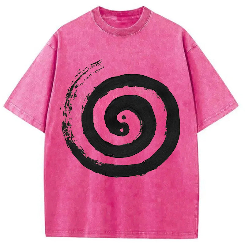 bbb The Tai Chi Yin Yang Cycle of Life Washed T-Shirt