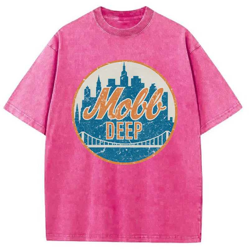 bbb Mobb Deep Queens New York Vintage Washed T-Shirt