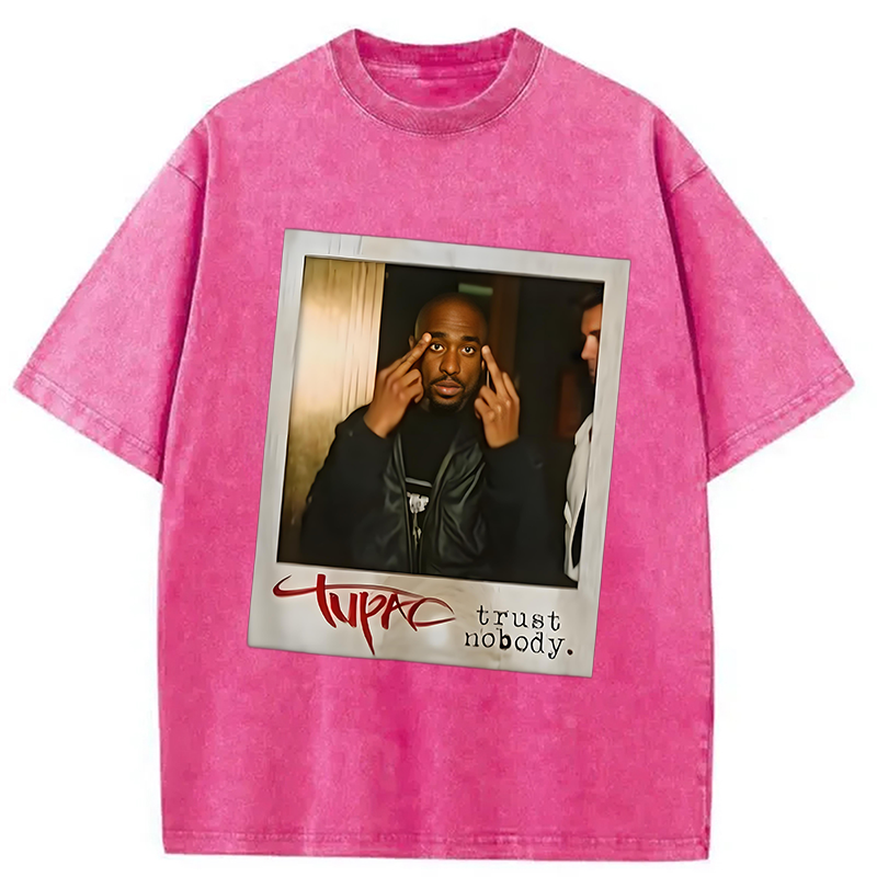 bbb TUPAC SHAKUR Trust Nobody Washed T-Shirt