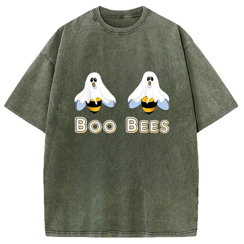 bbb Cute Funny Boobees Halloween Washed T-Shirt