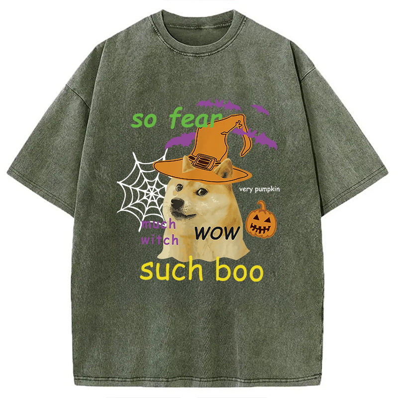 bbb Halloween Doge Washed T-Shirt
