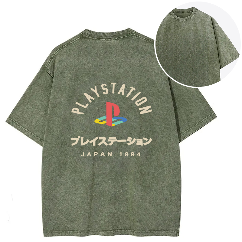 bbb PlayStation Japan Back Washed T-Shirt