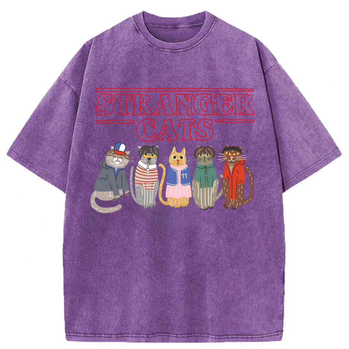 bbb Stranger Cats Washed T-shirt