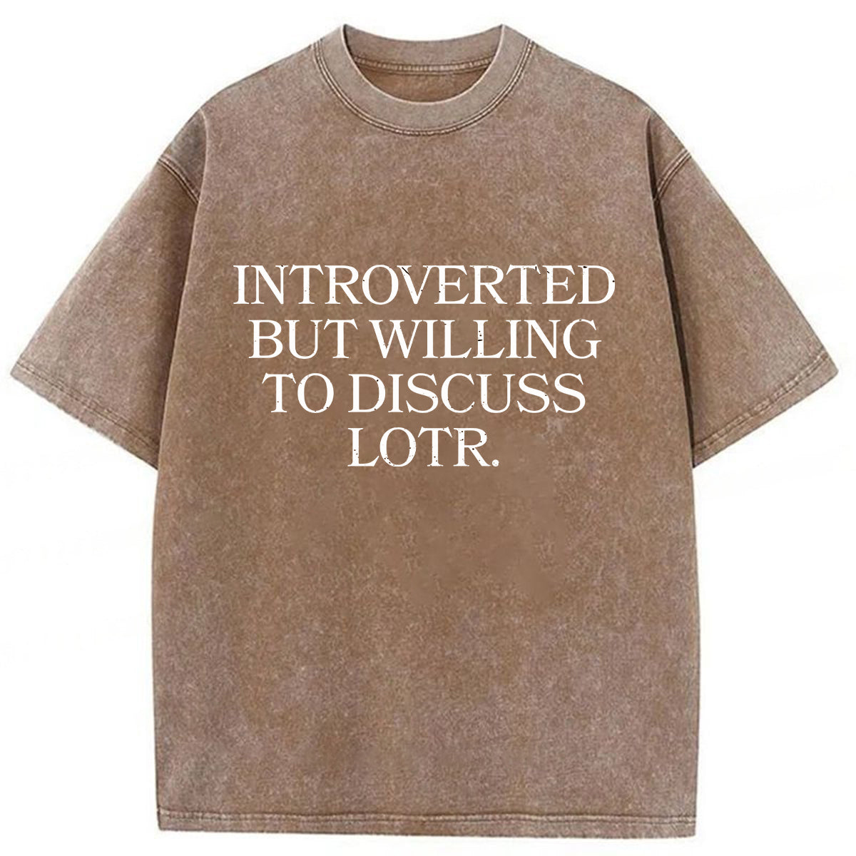 bbb Introverted But Willing To Discuss Lotr Washed T-Shirt