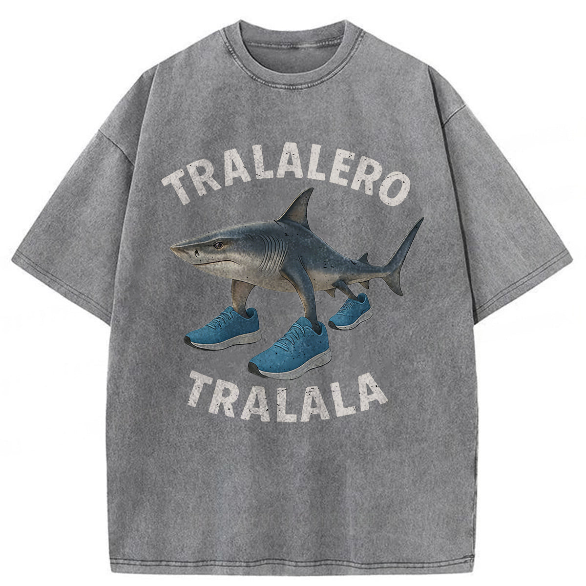 bbb Tralalero Tralala Shark Washed T-shirt