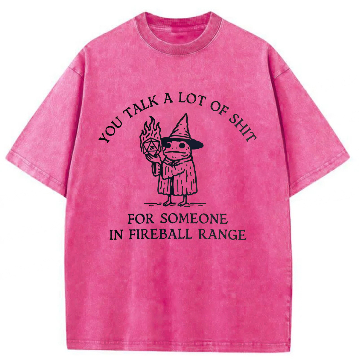 bbb Frog Wizard You Talk A Lot Of Shit Washed T-shirt