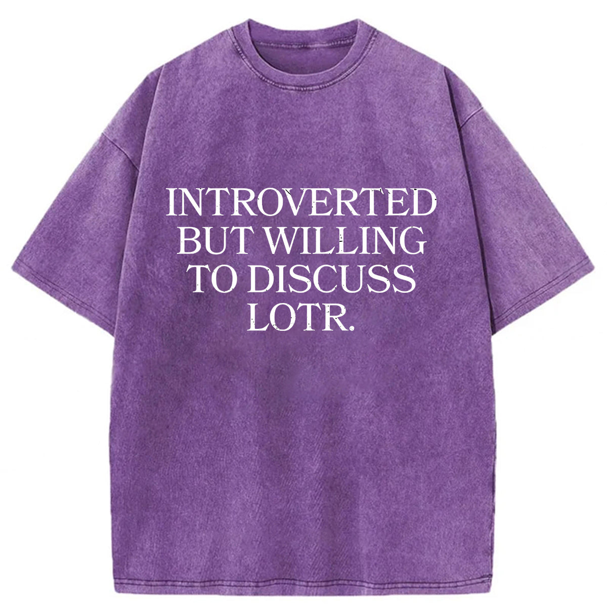 bbb Introverted But Willing To Discuss Lotr Washed T-Shirt