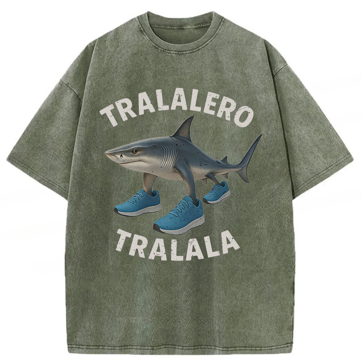 bbb Tralalero Tralala Shark Washed T-shirt