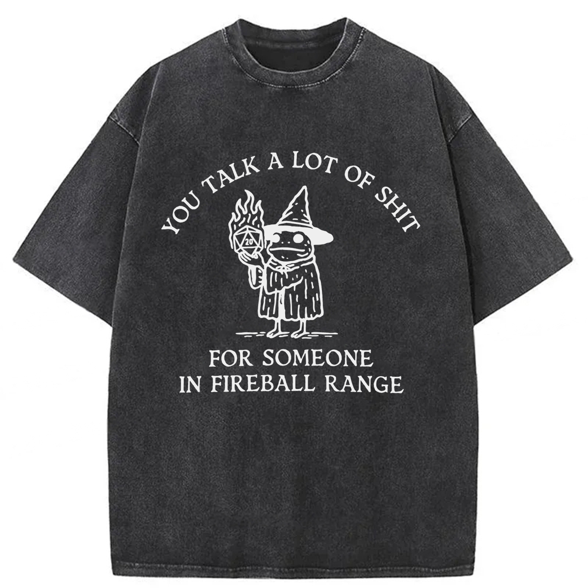 bbb Frog Wizard You Talk A Lot Of Shit Washed T-shirt