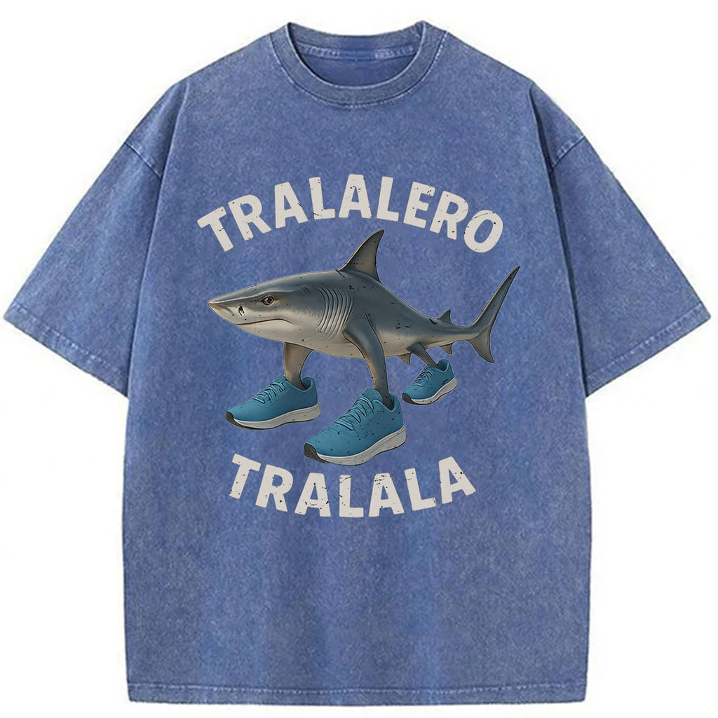 bbb Tralalero Tralala Shark Washed T-shirt