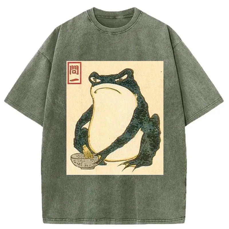 bbb Matsumoto Hoji Japanese Frog Washed T-Shirt
