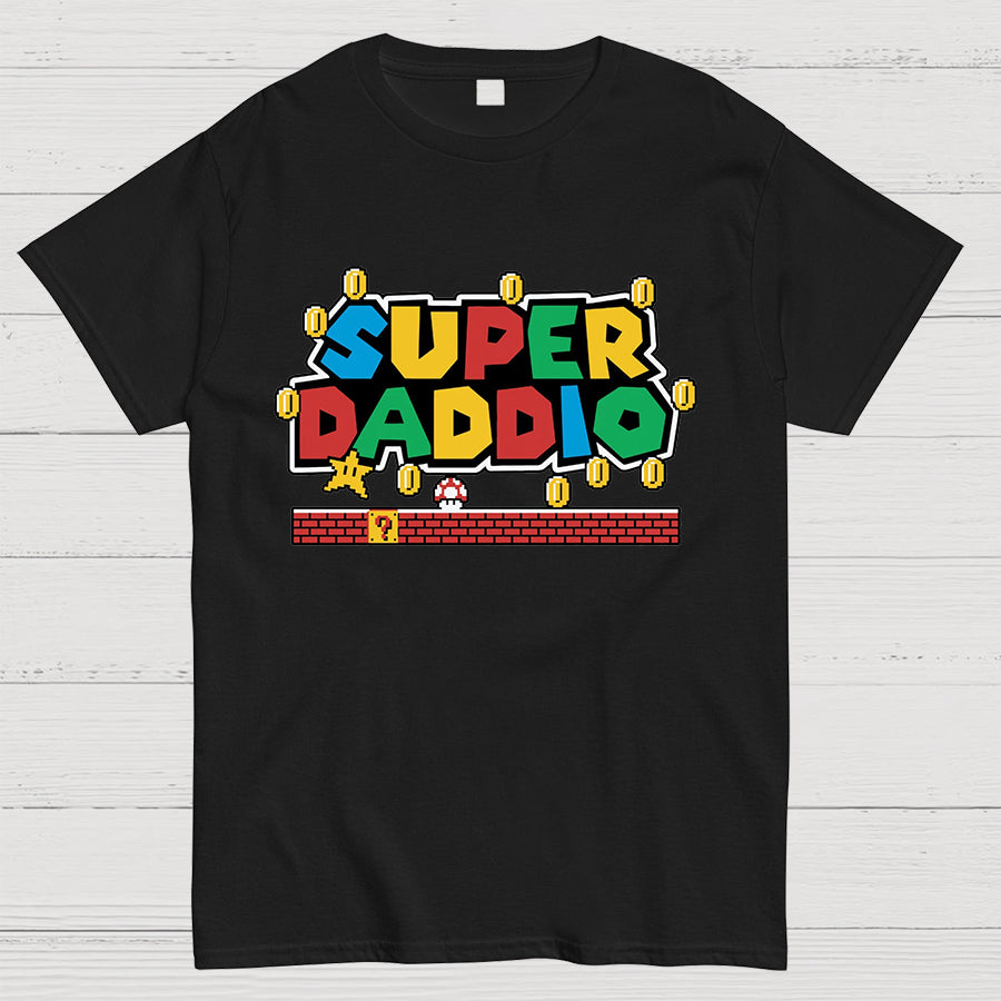 Father's Day Gift Father's Day SUPER DADDIO Gamer Dad y T-Shirt