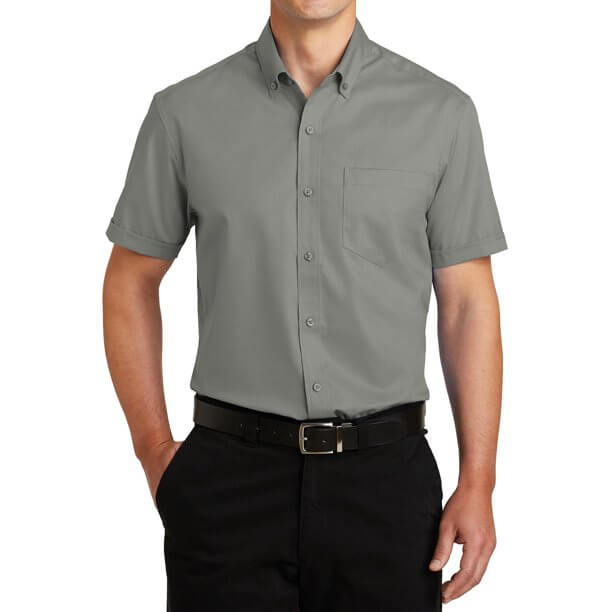 Men's Regular-Fit Polo Shirt in Soft Polyester with Button Closure, Short Sleeve Casual Top for Summer