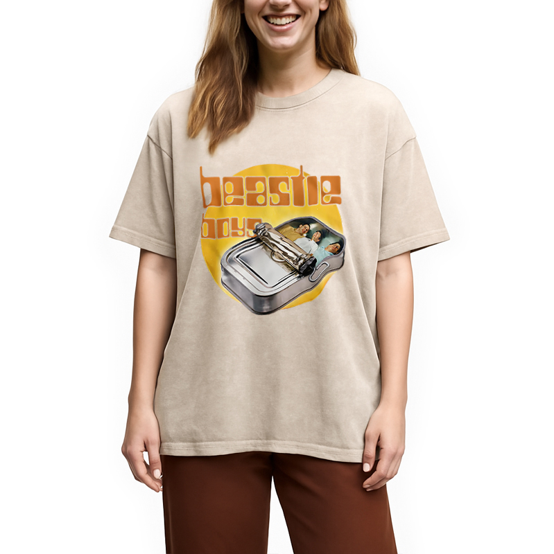 bbb Hello Nasty Beastie Boys Hiphop Washed T-Shirt