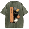 bbb Cats Are Watching You Washed T-Shirt