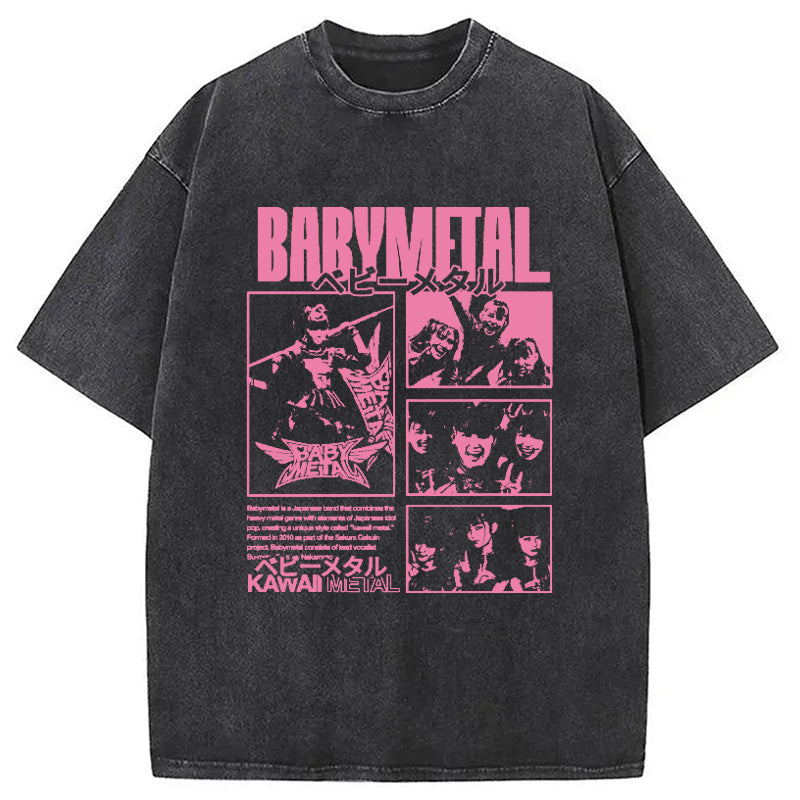 bbb BABYMETAL Merch Washed T-Shirt