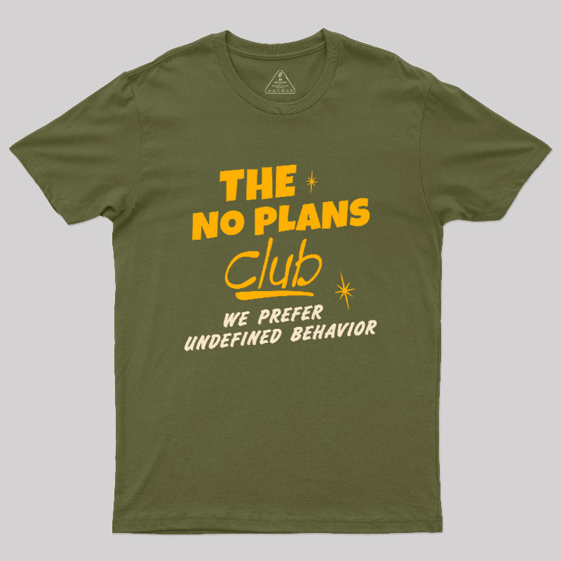 No Plans Crew  T-Shirt