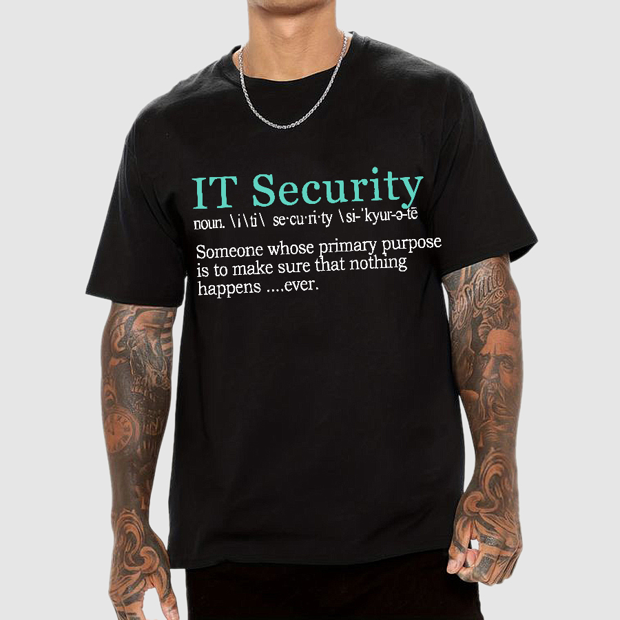 Best Funny IT Security Cybersecurity Definition Gi  T-Shirt