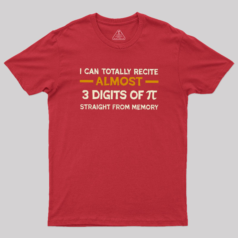 3 Digits Of Pi  T-Shirt