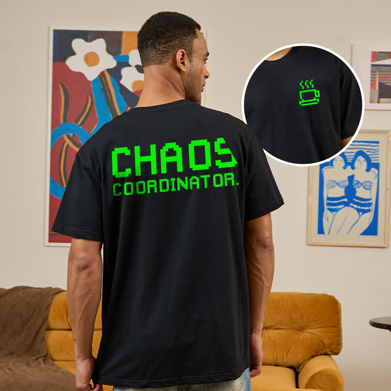 Chaos Front and Back Printed T-Shirt