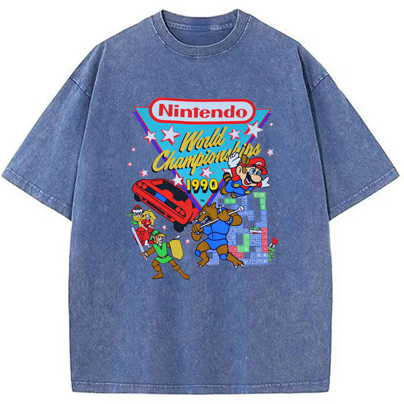bbb Nintendo 1990 World Championships Washed T-Shirt