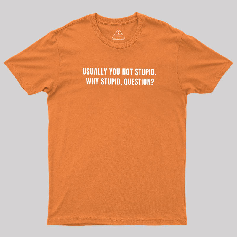 Why Stupid  T-Shirt