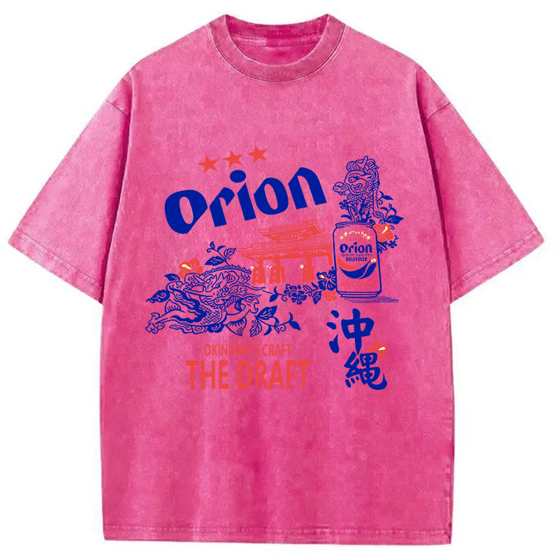 bbb Orion Beer With Okinawa Washed T-Shirt